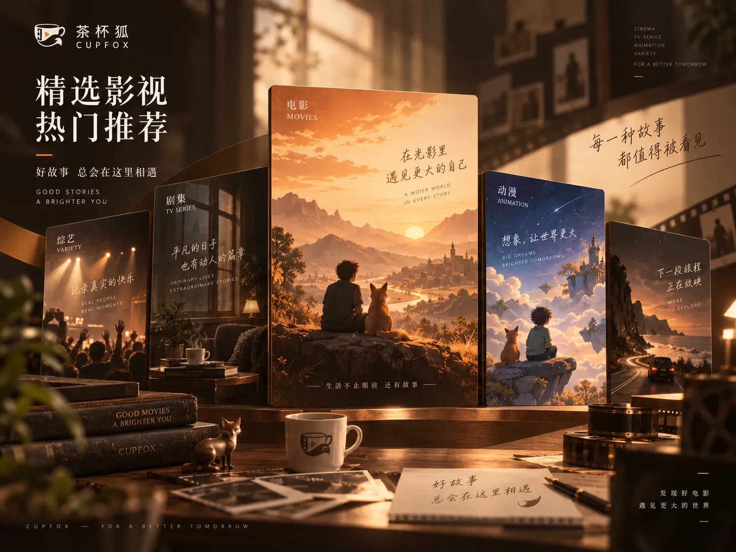 降临影视内容封面视觉